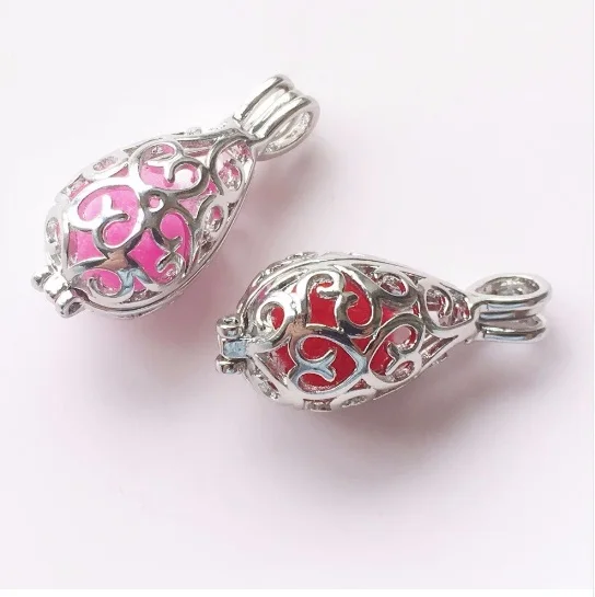 

10pcs Pearl Cage Ornament Discover Cage Locket Pendant Essential Oil Diffuser Locket for Oyster Pearl Lady