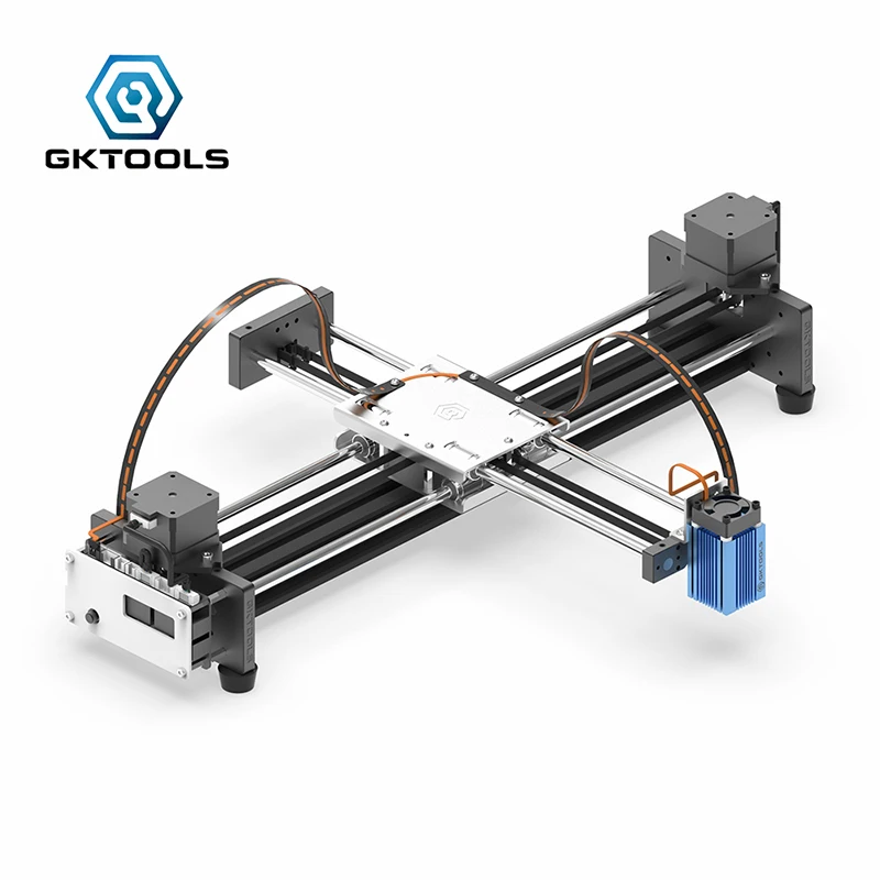 Drawing Machine Free Shipping New upgrade GKDraw X3 Pro DIY All Metal Corexy XY GRBL Plotter Kit Lettering Robot CNC - Цвет: With 500mW Laser