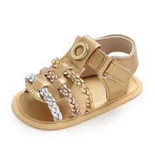 Г. Повседневные летние сандалии для младенцев; мягкие сандалии с плетеной подошвой; нескользящая обувь для мальчиков и девочек;# YL1