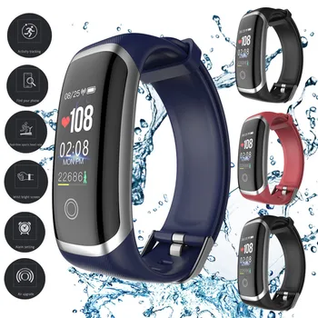 

0.96 Inch TFT Color Screen Smart Bracelet Sports Fitness Activity Heart Rate Tracker Blood Pressure Bracelet 40MR25