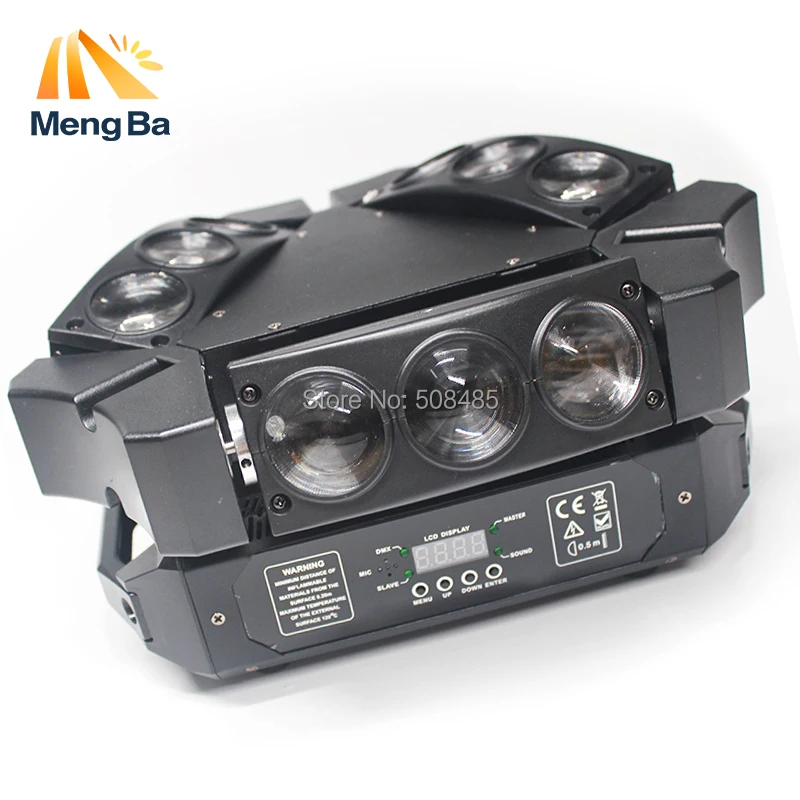 New CREE MINI LED 9x10W Led Spider Light RGBW 16 48CH DMX Stage Lights Dj Led
