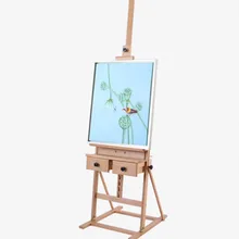 Двойной выдвижной ящик мольберт Caballete краски масляной краски мольберт для художника для краски ing Cajoneras De Madera деревянный мольберт стенд художественные принадлежности