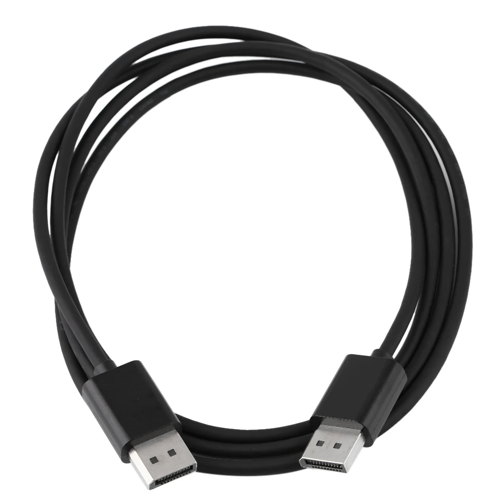 

High Stability 1.8M Display Port To DisplayPort DP Adapter Cable DP Male To DP Male Converter Adapter Cable Black dropshipping