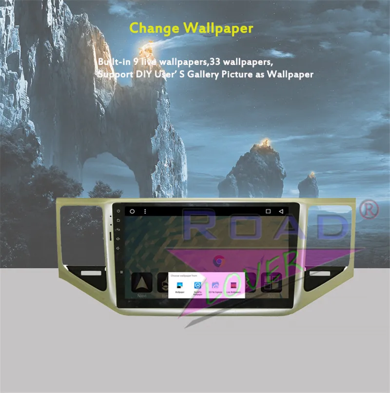 Clearance Roadlover Android 8.1Car Multimedia Player Autoradio For VW Sportsvan 2016 Stereo GPS Navigation Magnitol Double Din MP3 NO DVD 15