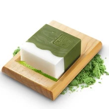 Бамбуковый уголь ручной работы мыло зеленый чай эфирное масло мыло Очищение лица черные головки масло от акне контроль мыло для ванной#809