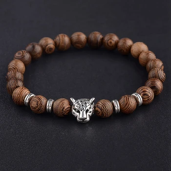 Bracelet Homme Perle Bois