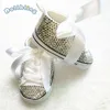 Special Price Bow Newborn Glitter First-Walkers Handmade Christening Baby Infant Bling Custom for Buyer 0M30gxrDn