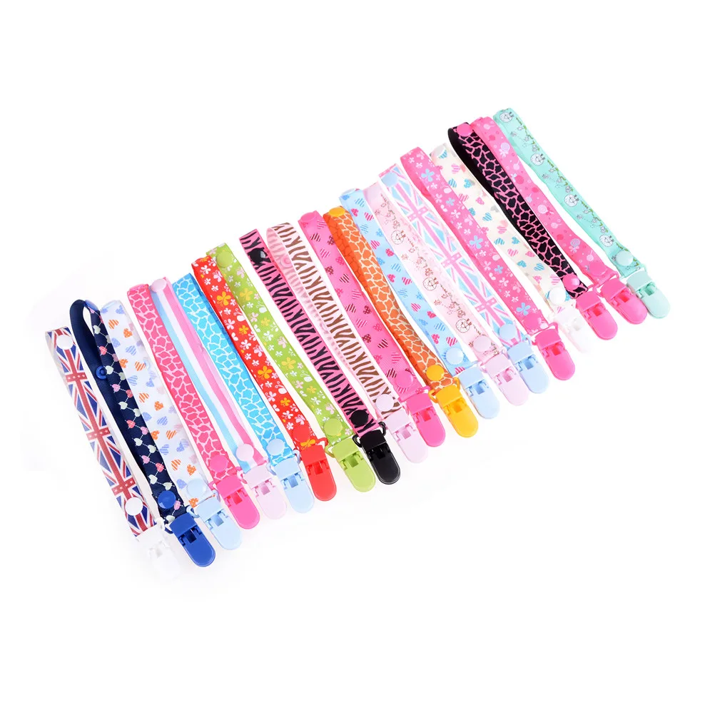 New Baby Pacifier Chain Anti-Drop Strap Stud-Snap Rope Baby Safety Seat Cart Supplies Anti-Dirty Rope Pacifier Chain Holder 35cm