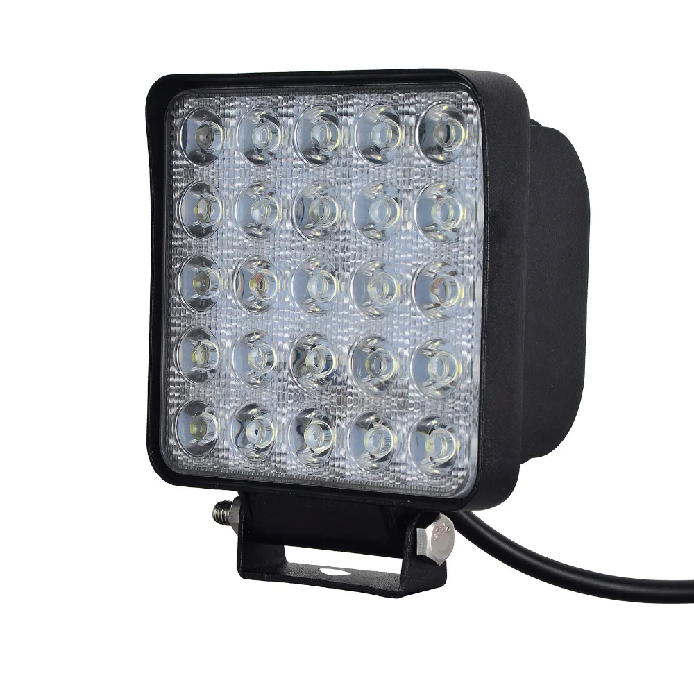 4x75W LED Car Lights Square Shape LED Work Lights Bar Flood Light 12