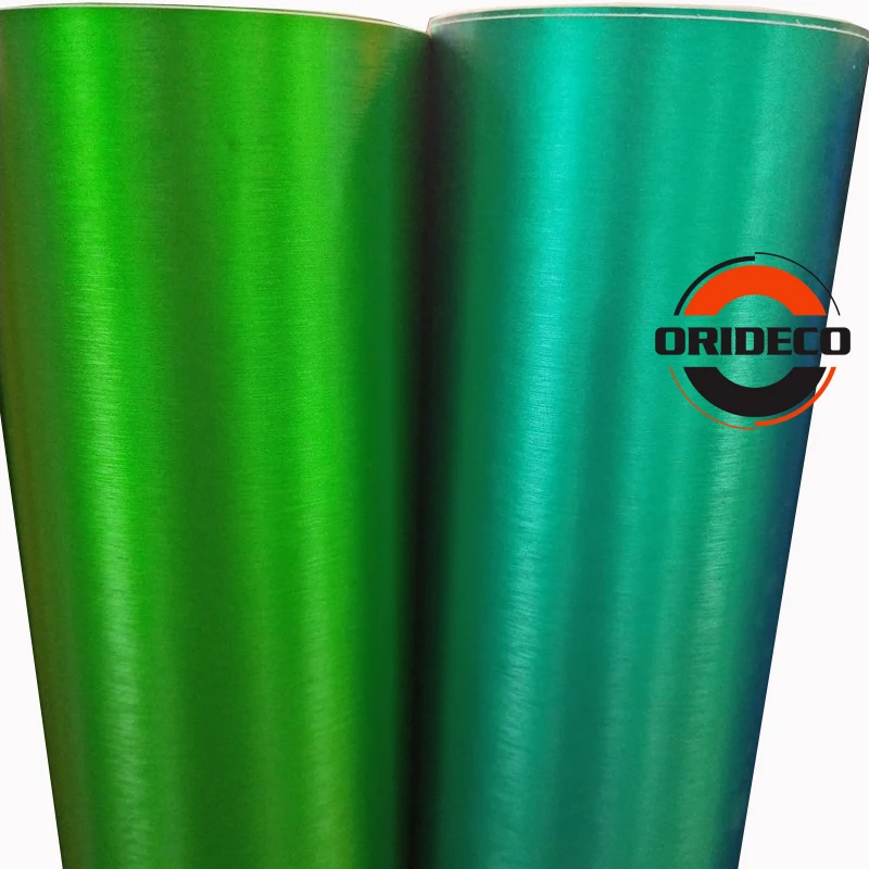 apple green lake blue brushed metallic chrome vinyl film