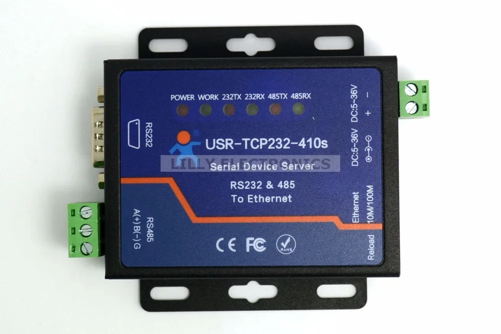 USR TCP232 410S RS232 RS485 к TCP/IP конвертер Ethernet последовательное устройство сервера Modbus