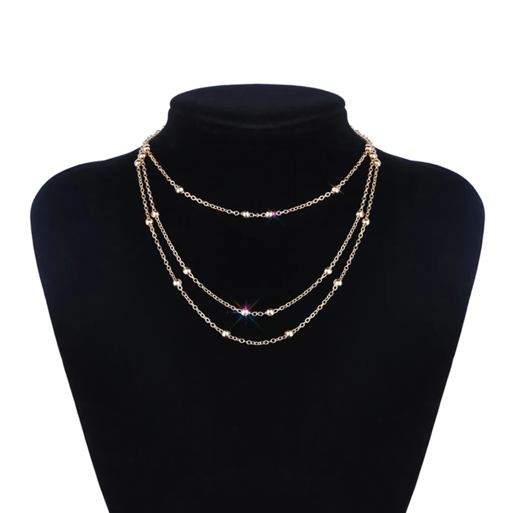 

Stylish Necklace Women Kolye Multilayer Gothic Necklace Pendant Ladies Jewelry Choker Metal Collares Collares De Moda 2019 L0515