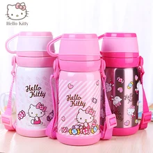HALLO KITTY Kinder Wasser CupThermos Glas Tasse Wasser Flaschen Kaffee becher Reise Wasser Topf Katze Tassen Milch Tasse Tragbare Weihnachten geschenke