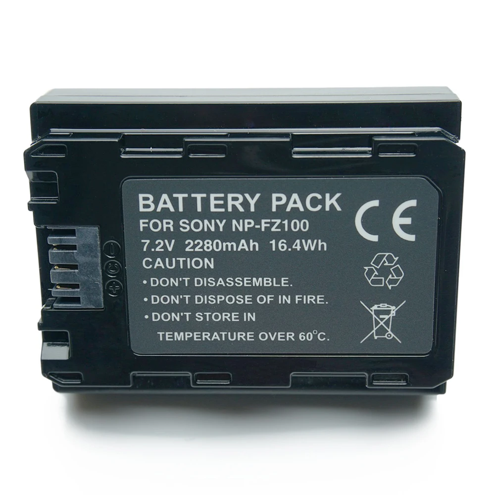 2280mAh NP FZ100 NP FZ100 NPFZ100 Camera Rechargeable Battery for Sony