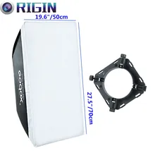 Godox 19.6 “x 27.5″/50*70 см прямоугольная фотостудия Softbox с универсальным креплением для K-150A /K-180A/250SDI/300SDI/E250/E300, и т. д.