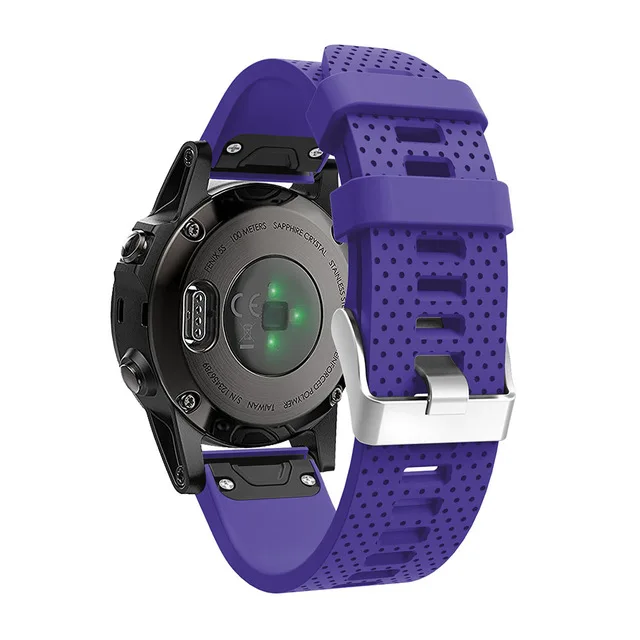 26 22 20 мм ремешок для Garmin Fenix 5X5 5S Plus 3 3 HR Forerunner 935 часы Quick Release силиконовые легко подходят ремешок на запястье