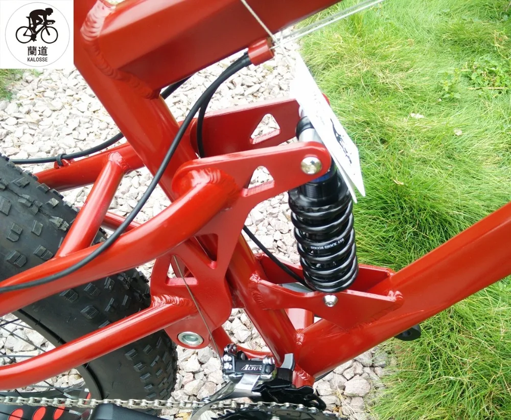 Best Kalosse  Full suspension  frame Beach bicycle  mountain bicycle  26*4.0 Tires  Snow  bicycle, 21/24/27/30speed 9