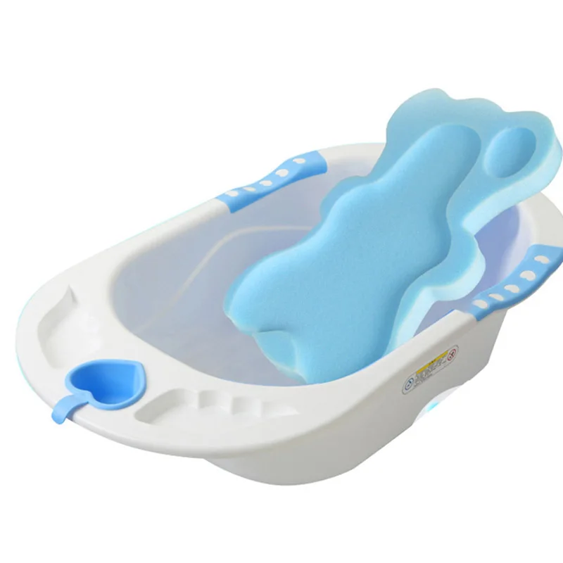 Baby Tubs Infant Soft Bath Sponge Seat Anti-Slip Foam Mat Support Pillow Body Safety Cushion For Toddler Baby Bath