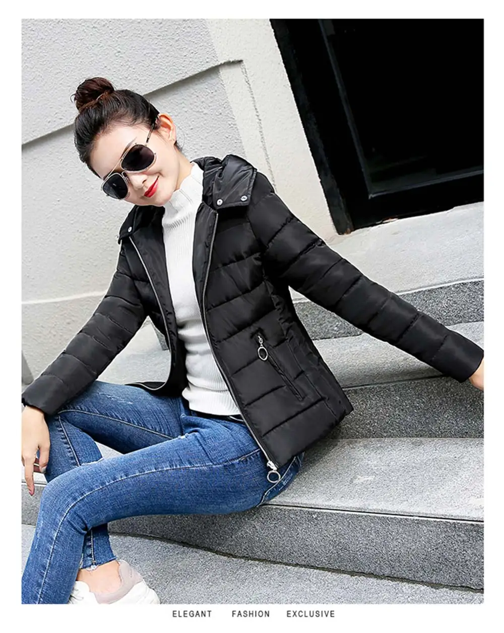 PinkyIsBlack женская зимняя куртка с капюшоном размера плюс 3XL с меховым воротником теплые толстые короткие парки с хлопковой подкладкой женские пальто