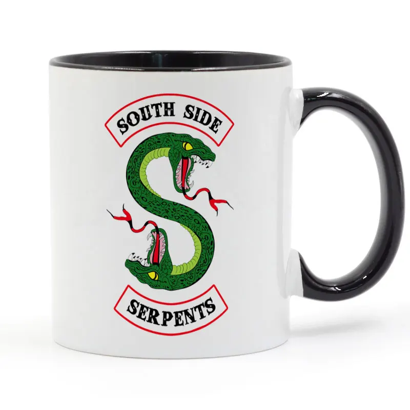 "South Side serpents"-ривердейл Кофе кружка творческие подарки 11oz GA1596 - Цвет: black