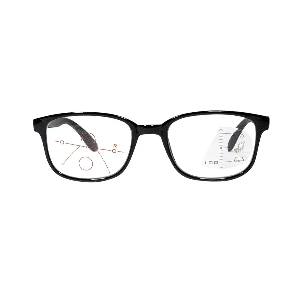 photochromic 2 piece Квадратный анти синий свет очки с бесцветными линзами удобные очки фотохромные уменьшить усталость прогрессивные многофокусные очки для чтения женщин - Цвет оправы: photochromic 2 piece