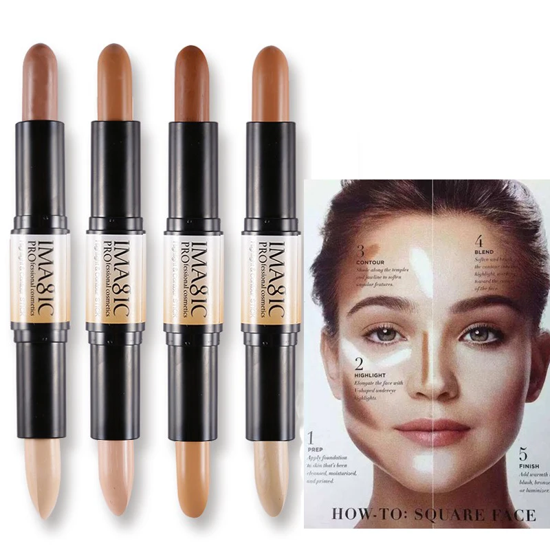 Shimmer Shine Highlighter Base Stick Bronze Contour Makeup Pen 3D Face