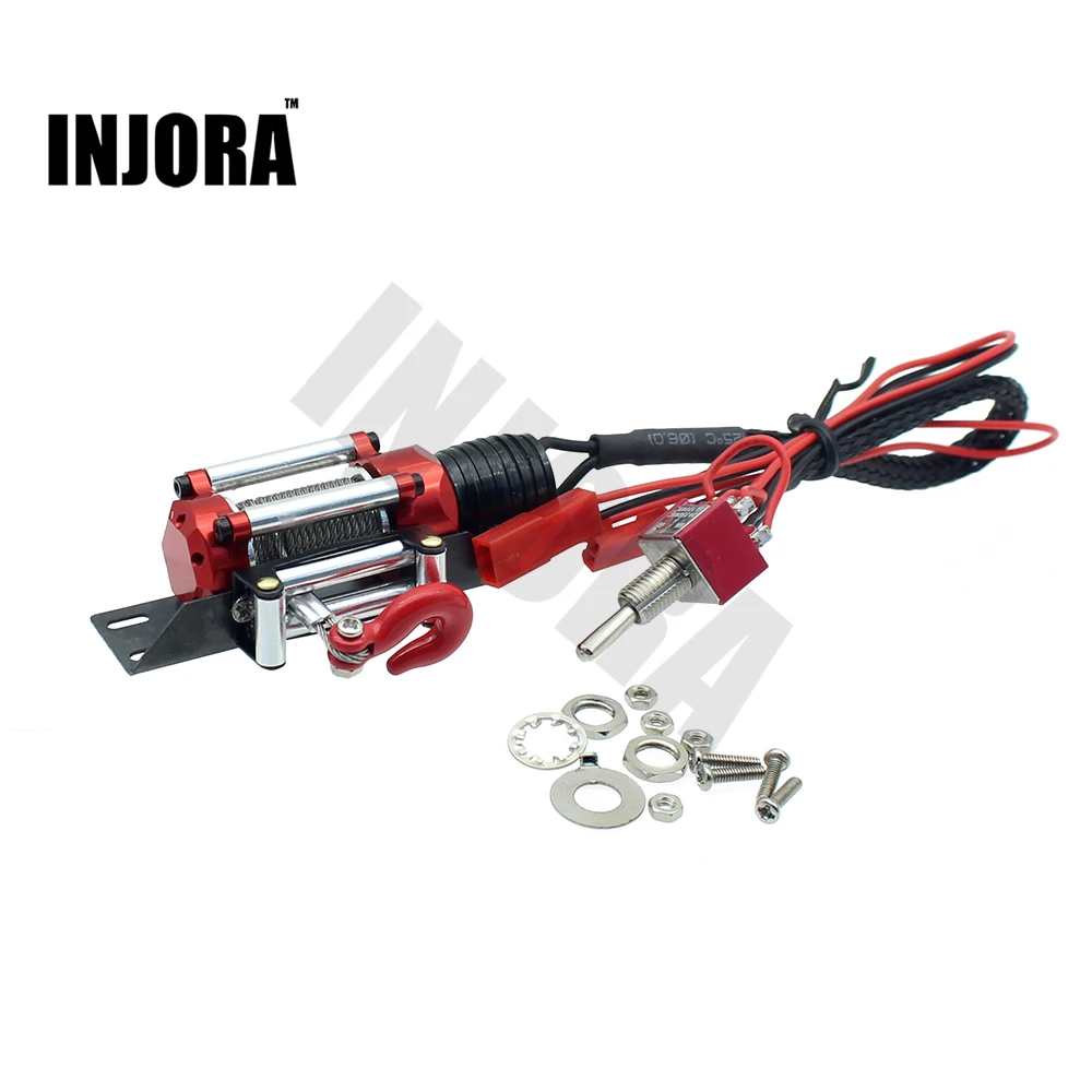 

Metal Steel Wired Automatic Simulated Winch for 1/10 RC Crawler Car Axial SCX10 D90