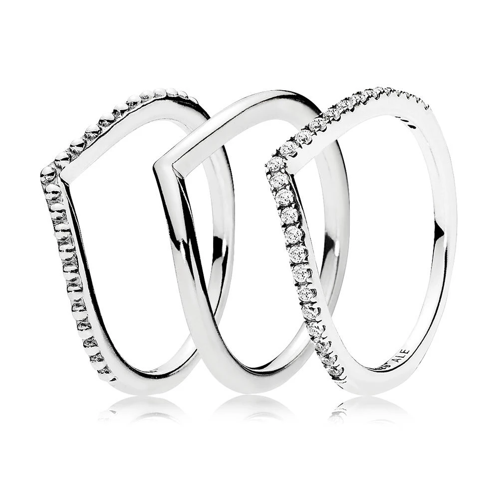 

3 Styles Rings Real 925 Sterling Silver Sparkling Ring For Fashion Women Band Wedding Rings Promise Rings Bridal Jewelry