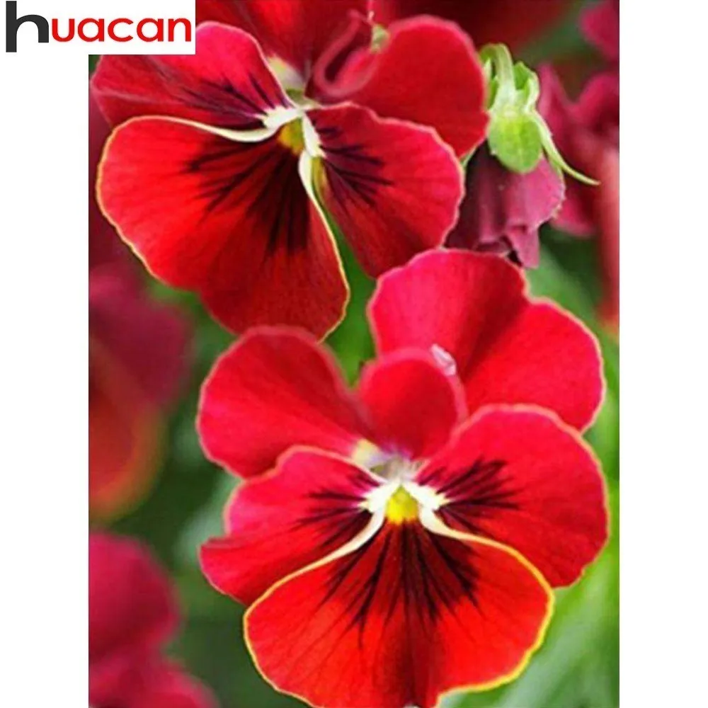 

HUACAN Diamond Embroidery Sale Diamond Mosaic Flowers Picture Of Rhinestones Diamond Painting Cross Stitch Full Drill Round