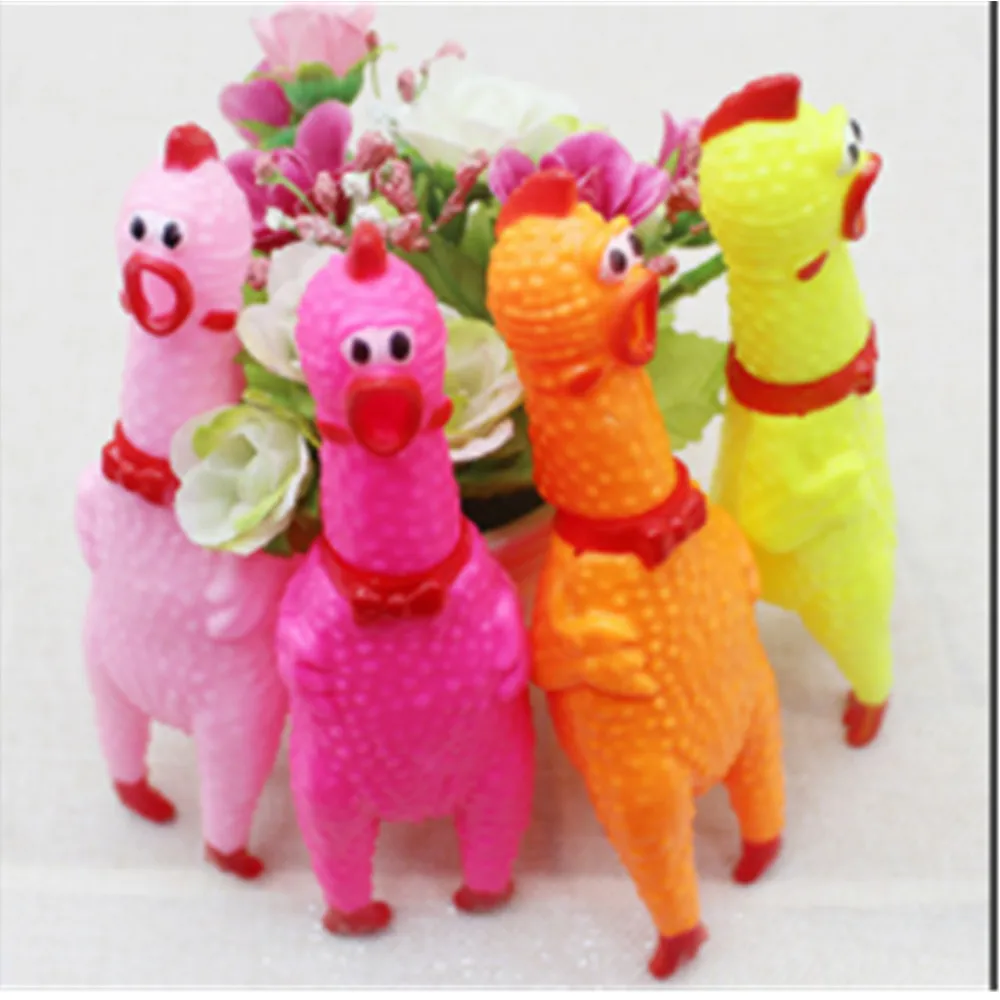 50PCS Hateli Pet Vocal Wholesale Dog Toy Screaming Chicken Geek Called Chicken Screaming Chicken Venting Fghting Large