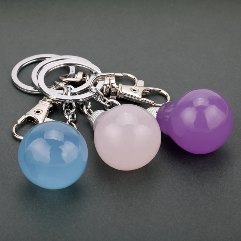 MQCHUN Fashion Creative Key Chain Light Bulb Shape Keyring Keychain Lamp Torch for Women Men Bag Car Ring Keyfobs Gift-50 | Украшения и