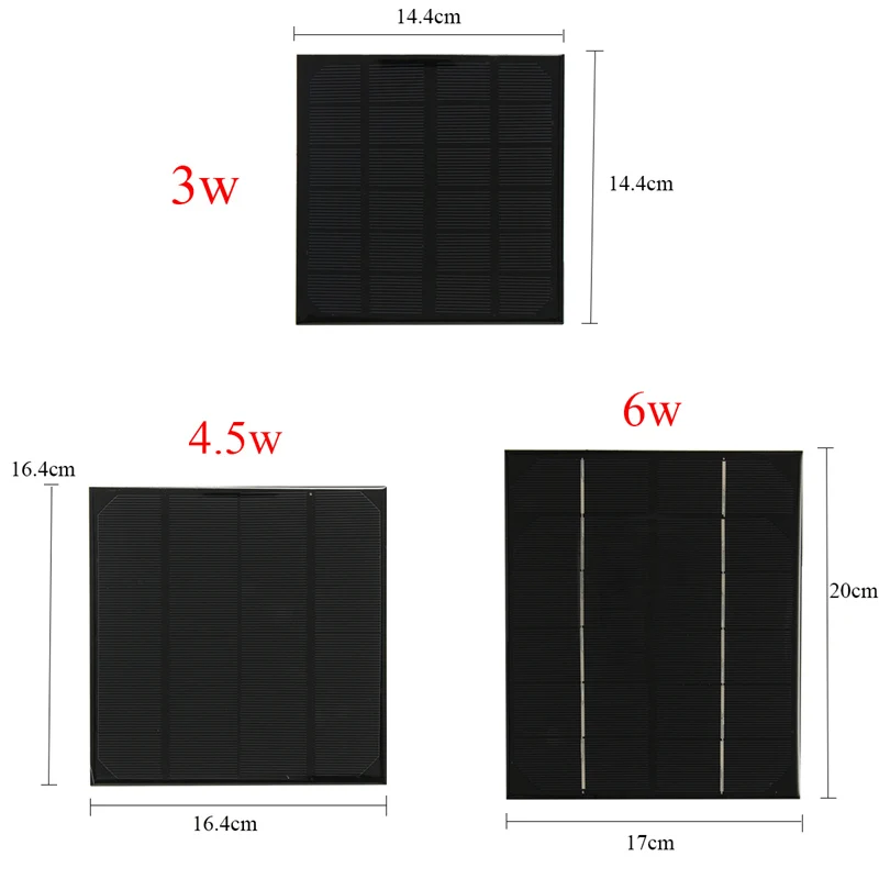 LEORY 3 W/4,5 W/6 W 6V мини солнечная панель с USB интерфейсом для мобильных телефонов Банк питания MP3