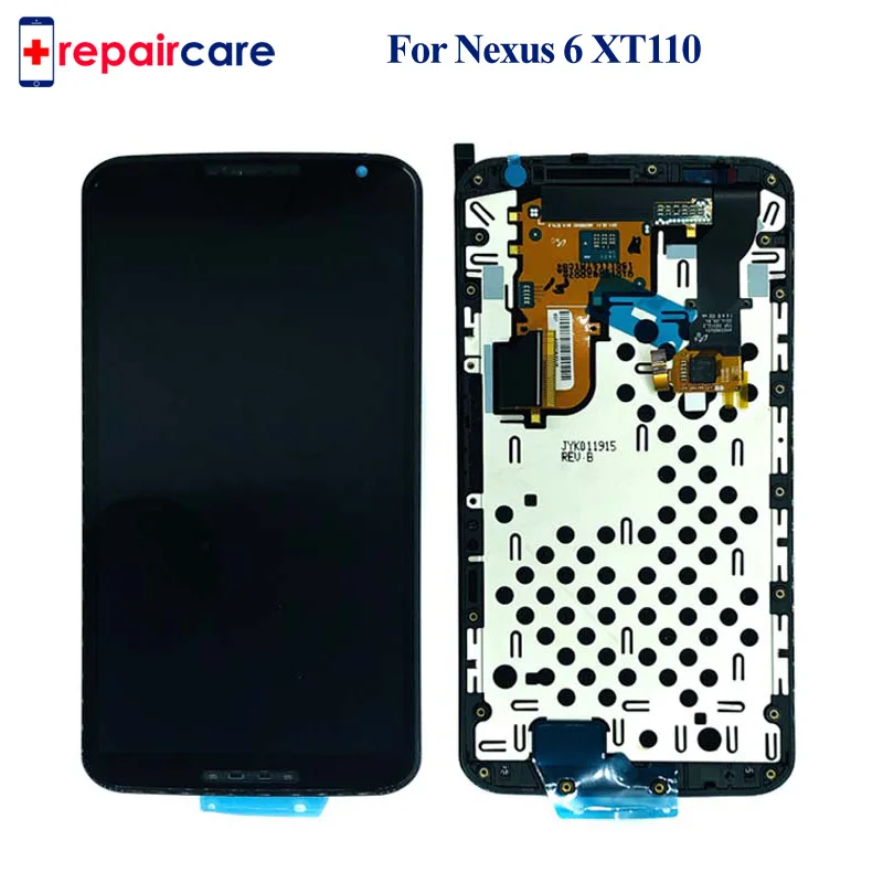 

Original 5.69" For motorola Nexus 6 XT1100 XT1103 Glass LCD Display Touch Screen Digitizer Assembly with Frame Free Shipping