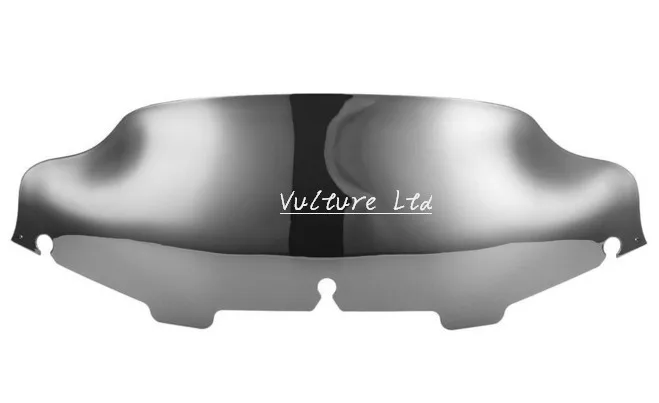 

Motorcycle Chrome 6" Wave Windshield Fairing Windscreen For Harley Touring FLHT FLHTC FLHX Street Glide