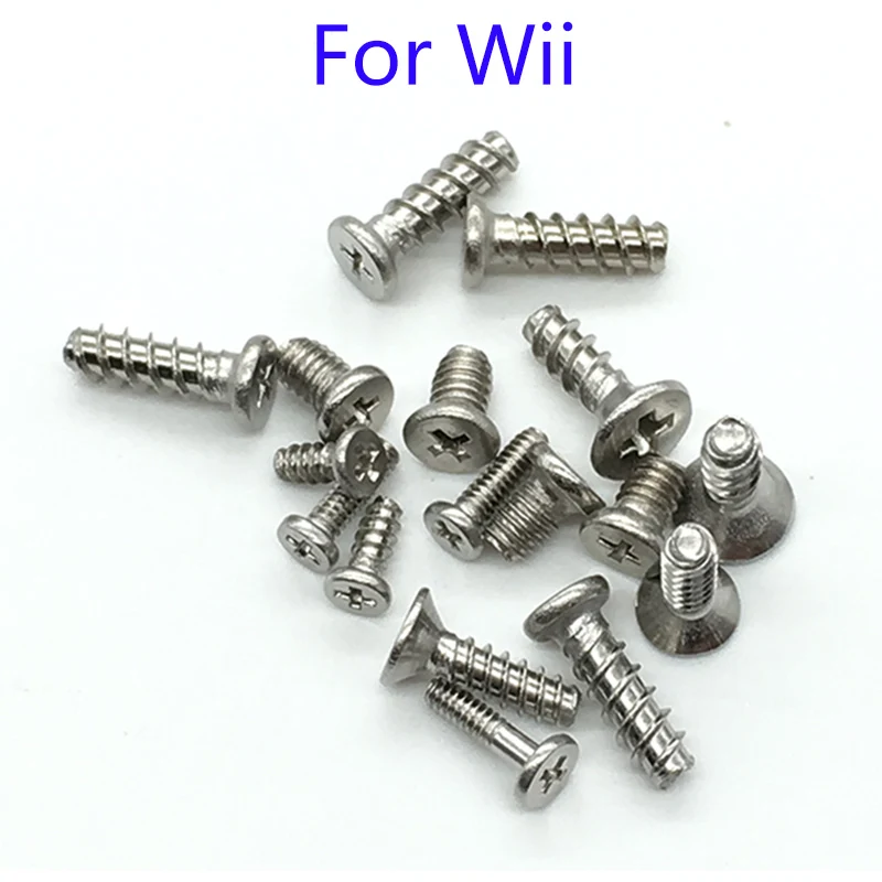 Compatible replacement screw set for Nintendo Wii console housingin