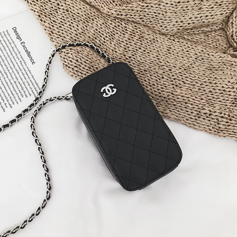 

channels bag Mobile Phone Bag Women's New Messenger Bag Coin Purse Mini Bag Channels Handbags Women Leather Handbags