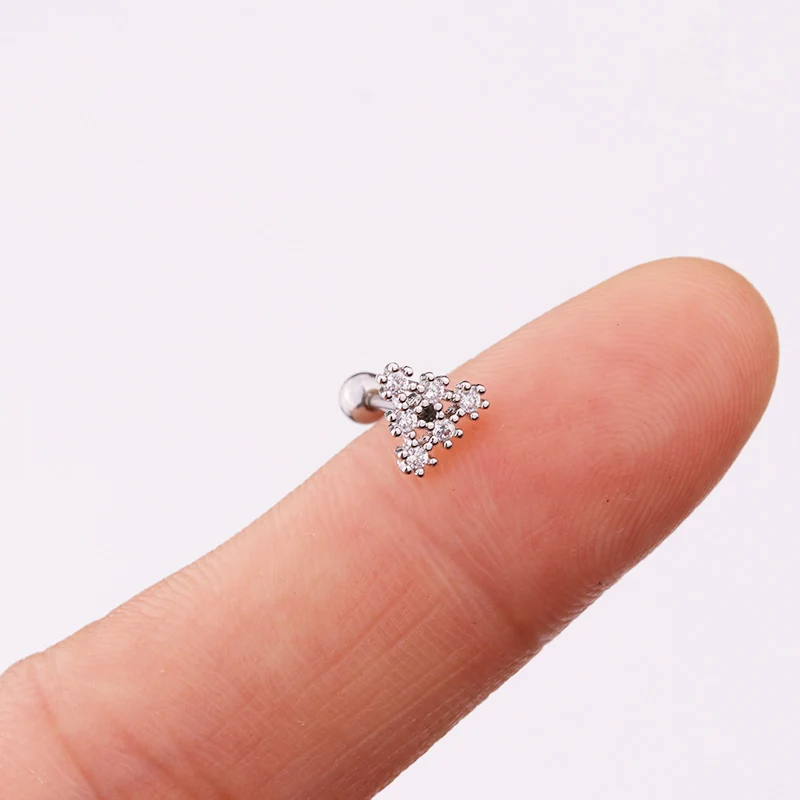 Серьги гвоздики Sellsets для пирсинга ювелирные украшения прокола Козелка завитка