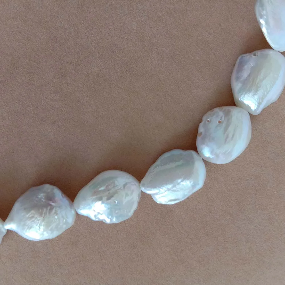 pearl beads, Nature freshwater loose pearl with baroque shape, BIG BAROQUE shape pearl,16-19 mm big keshi pearl