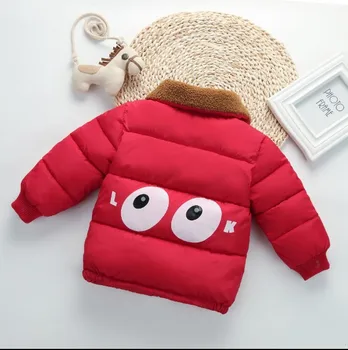 

New Winter Coat with Velvet Thickened Warm Down Cotton Suit Children Boys Girls Set