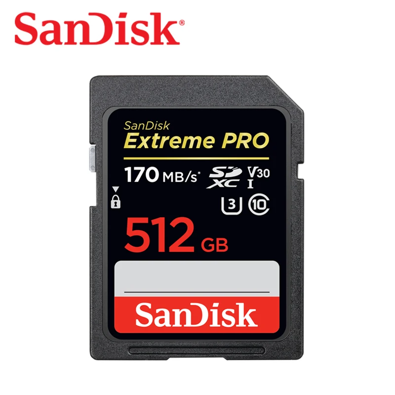 SanDisk Extreme PRO карта памяти класс 10 512 ГБ 128 256 32 ГБ|Карты памяти| |