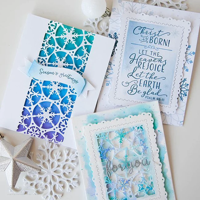 

Snowflake frame Metal Cutting Dies Stencils for DIY Scrapbook Photo Album PaperCard Decorative Craft Embossing Die 2018 NEW