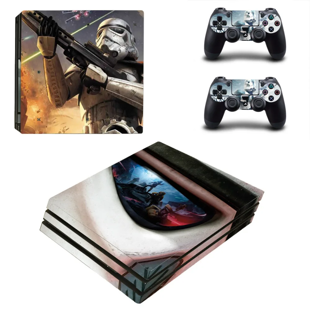 

Star Wars PS4 Pro Skin Sticker For Sony PlayStation 4 Console and 2 Controllers PS4 Pro Stickers Decal Vinyl