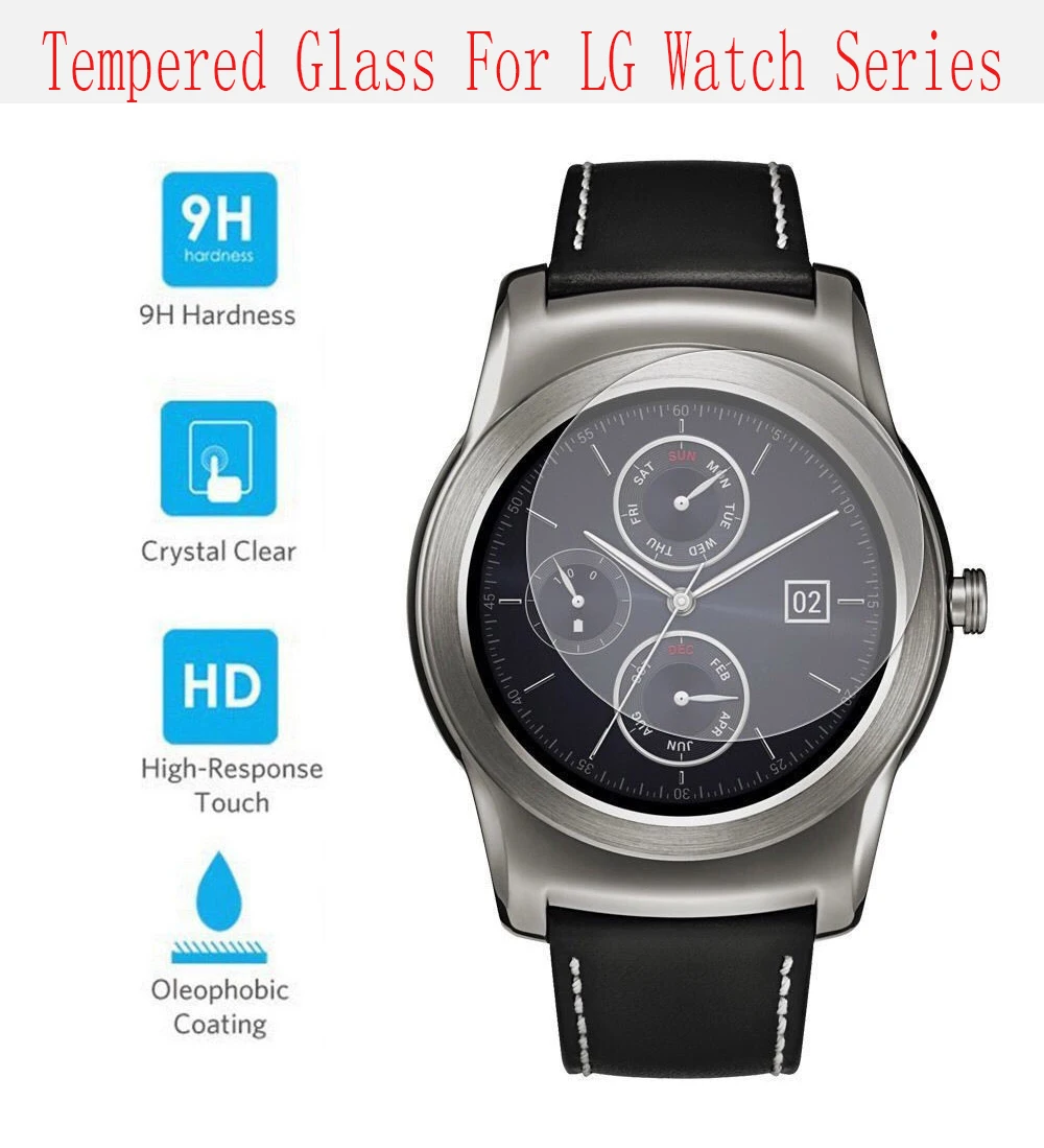 

2pcs Tempered Glass Screen Protector Film for LG urbane G Watch R Watch 150 110 Watch cases Cover
