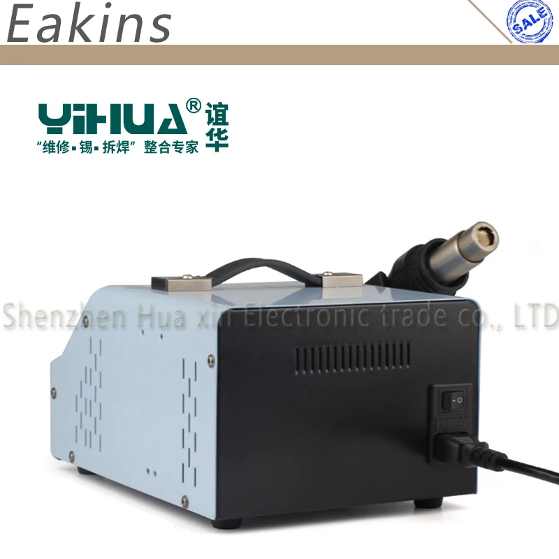 YIHUA 992DA+ 3 в 1 паяльник с горячим воздухом, паяльная станция, дымовая вакуумная паяльная станция BGA