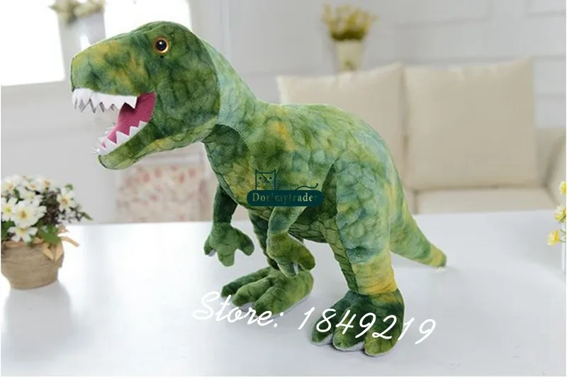 Dorimytrader New Cute Giant Plush Dinosaur Toy Stuffed Soft Triceratops Tyrannosaurus Rex Doll Great Baby Gift 2 Models Free Shipping DY61112  (8)