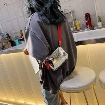 

Women Clear Fanny Pack Mirror Leather Waist Bag Fashion Female Chest Packs Handbag Waist Pack Belt Bag High Quality Female Purse