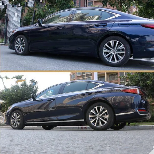 

For Lexus ES Stainless Steel Car Side Door Body Protector Molding Cover Trim Fits For Lexus ES200 ES260 ES300H 2018 2019 2020