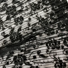 Ажурное прозрачное кружевное платье из плиссированной ткани