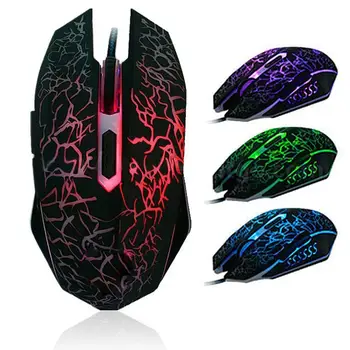

3200DPI LED Optical 3 Buttons 3D USB Wired Gaming Game Mouse Pro Gamer Computer Mice For PC Adjustable USB Wired Gaming Mouse