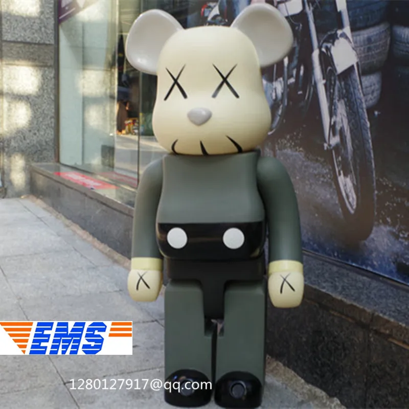 

Bearbrick Be@rbrick Street Art Kaws Brian X Eye 1000% Vinyl Action Figure Collectible Model Toy 70 CM Q361